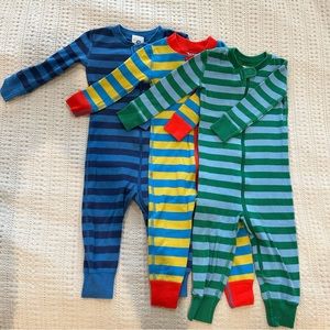 Hanna Andersson 3-pack of footless Pajamas sz 18-24 mo striped